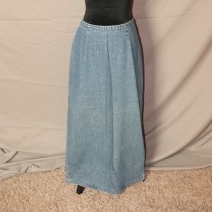 Full Length Denim Skirt